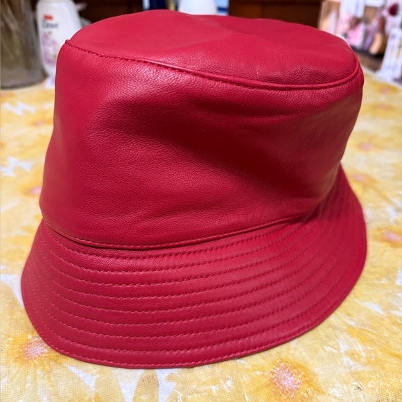 Mackage Vibrant Red Bucket Hat - Picture 3 of 4